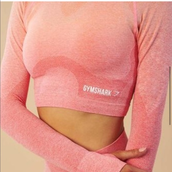 Gymshark Ombre Seamless Coral Peach Set - Picture 3 of 16